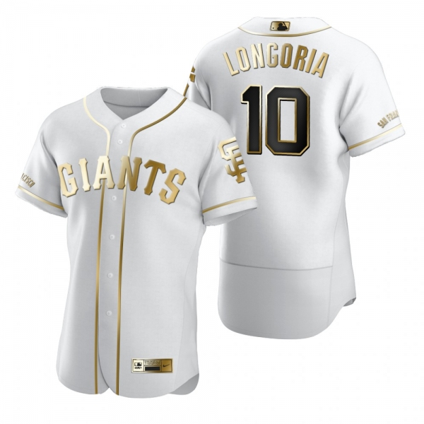 San Francisco Giants Evan Longoria Nike White Authentic Golden Edition Jersey