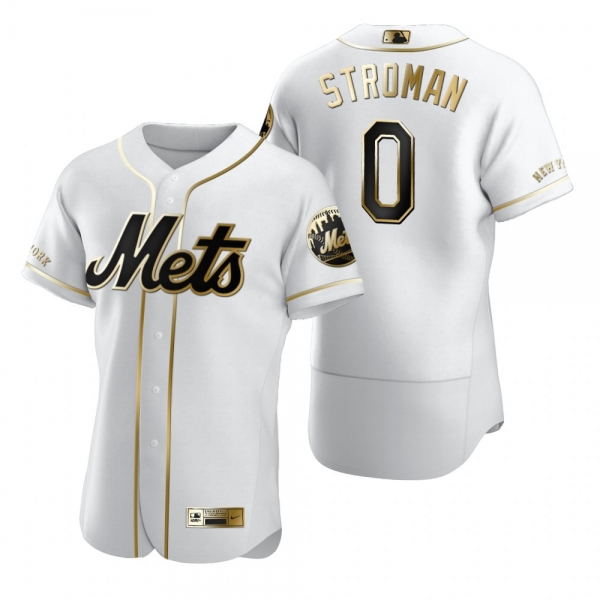 New York Mets Marcus Stroman Nike White Authentic Golden Edition Jersey