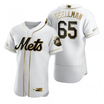 New York Mets Robert Gsellman Nike White Authentic Golden Edition Jersey