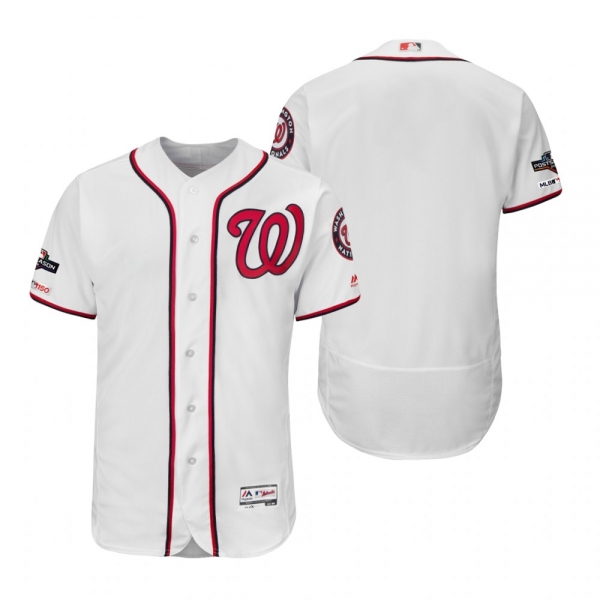 Washington Nationals White 2019 Postseason Flex Base Jersey