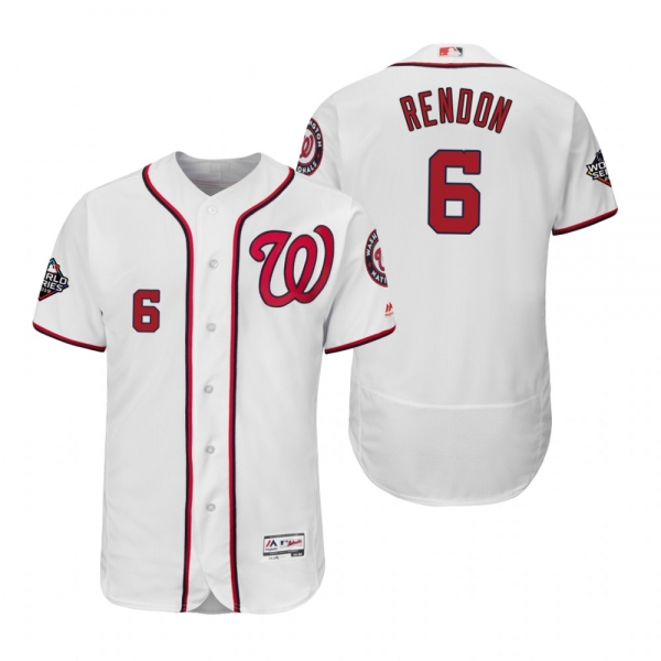 Anthony Rendon Washington Nationals White 2019 World Series Flex Base Jersey