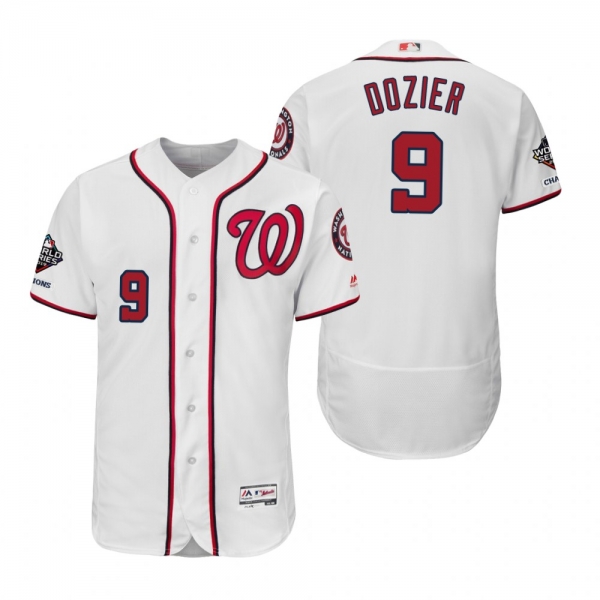 Brian Dozier Washington Nationals White 2019 World Series Champions Flex Base Jersey