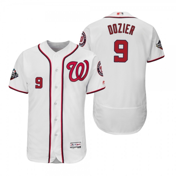 Brian Dozier Washington Nationals White 2019 World Series Flex Base Jersey