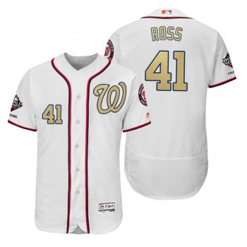 Joe Ross Washington Nationals White 2019 Gold Program World Series Champions Flex Base Jersey