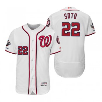 Juan Soto Washington Nationals White 2019 World Series Champions Flex Base Jersey