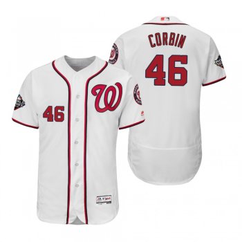 Patrick Corbin Washington Nationals White 2019 World Series Flex Base Jersey