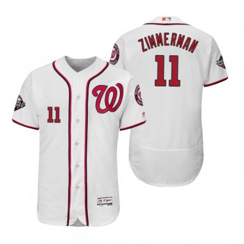 Ryan Zimmerman Washington Nationals White 2019 World Series Flex Base Jersey