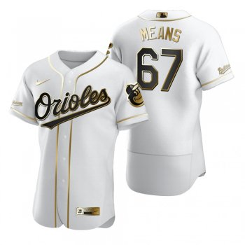 Baltimore Orioles John Means Nike White Authentic Golden Edition Jersey