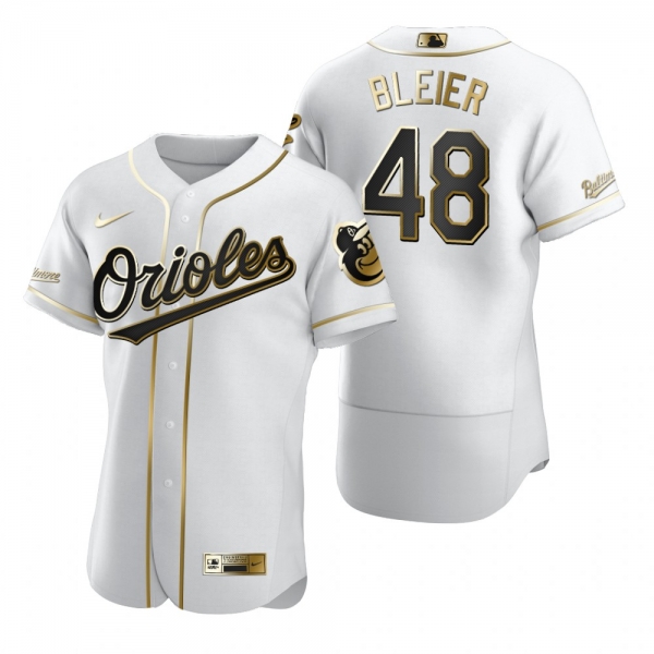 Baltimore Orioles Richard Bleier Nike White Authentic Golden Edition Jersey