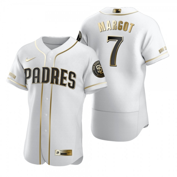 San Diego Padres Manuel Margot Nike White Authentic Golden Edition Jersey