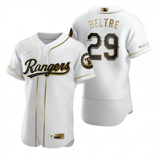 Texas Rangers Adrian Beltre Nike White Authentic Golden Edition Jersey