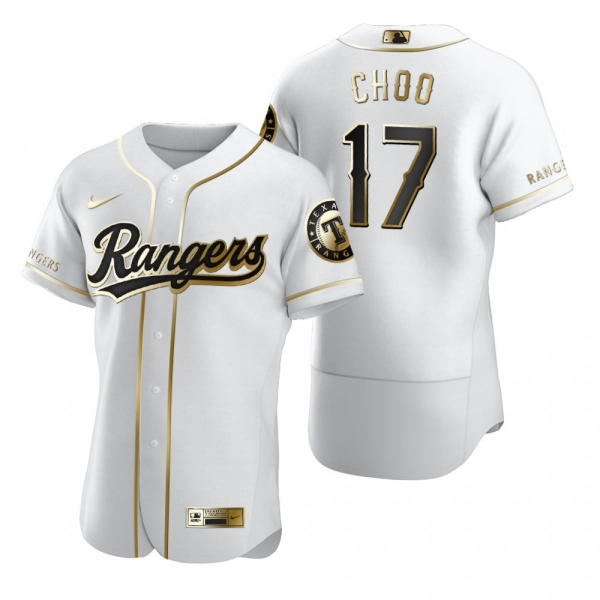 Texas Rangers Shin-Soo Choo Nike White Authentic Golden Edition Jersey