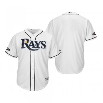 Tampa Bay Rays White 2019 Postseason Cool Base Jersey