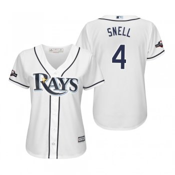 Blake Snell Tampa Bay Rays White 2019 Postseason Cool Base Jersey