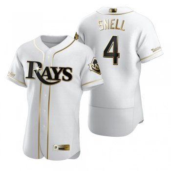 Tampa Bay Rays Blake Snell Nike White Authentic Golden Edition Jersey