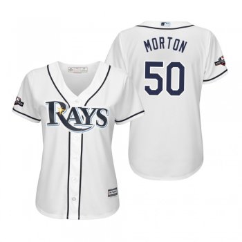 Charlie Morton Tampa Bay Rays White 2019 Postseason Cool Base Jersey