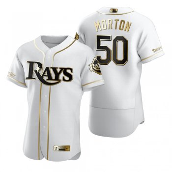 Tampa Bay Rays Charlie Morton Nike White Authentic Golden Edition Jersey