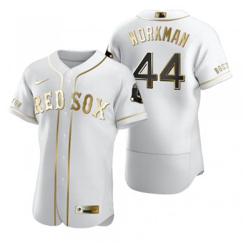 Boston Red Sox Brandon Workman Nike White Authentic Golden Edition Jersey