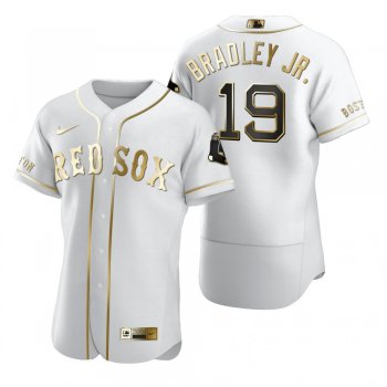 Boston Red Sox Jackie Bradley Jr. Nike White Authentic Golden Edition Jersey