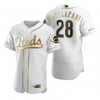 Cincinnati Reds Anthony DeSclafani Nike White Authentic Golden Edition Jersey