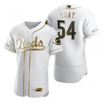 Cincinnati Reds Sonny Gray Nike White Authentic Golden Edition Jersey