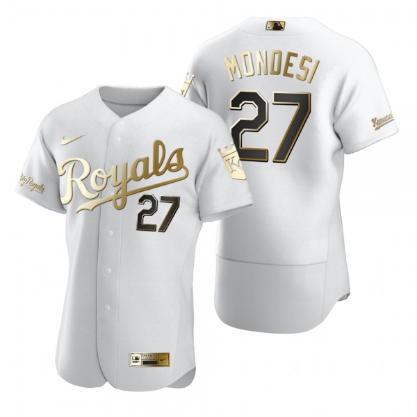 Kansas City Royals Adalberto Mondesi Nike White Authentic Golden Edition Jersey