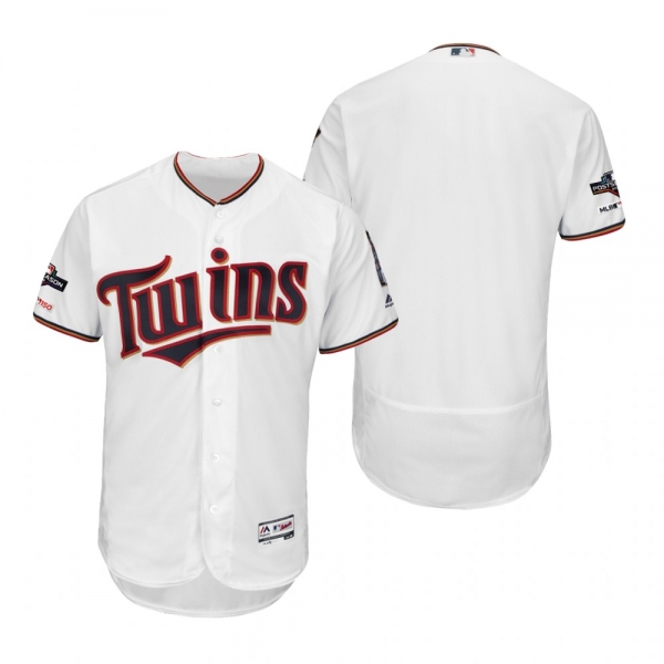 Minnesota Twins White 2019 Postseason Flex Base Jersey