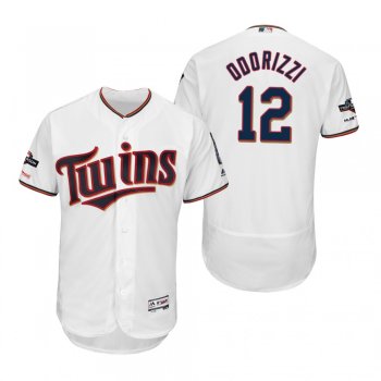 Jake Odorizzi Minnesota Twins White 2019 Postseason Flex Base Jersey