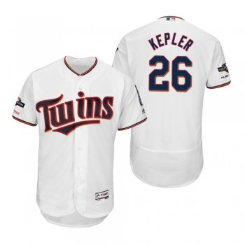 Max Kepler Minnesota Twins White 2019 Postseason Flex Base Jersey