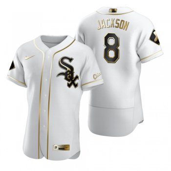 Chicago White Sox Bo Jackson Nike White Authentic Golden Edition Jersey