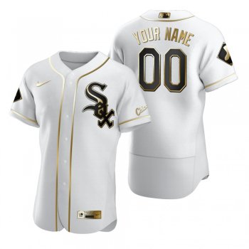 Chicago White Sox Custom Nike White Authentic Golden Edition Jersey