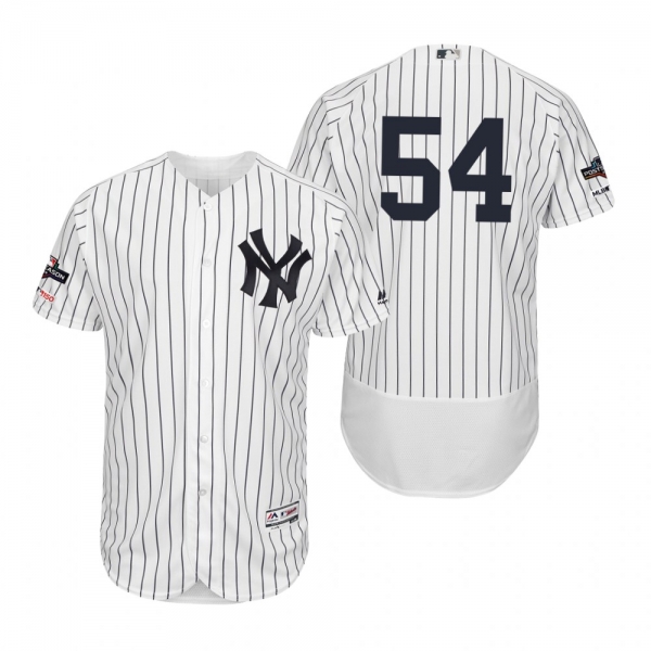 Aroldis Chapman New York Yankees White 2019 Postseason Flex Base Jersey