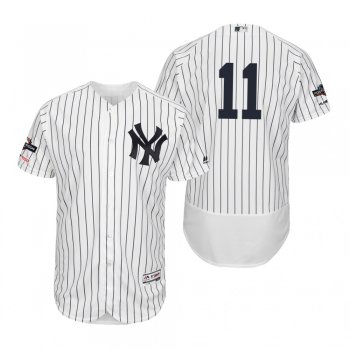 Brett Gardner New York Yankees White 2019 Postseason Flex Base Jersey