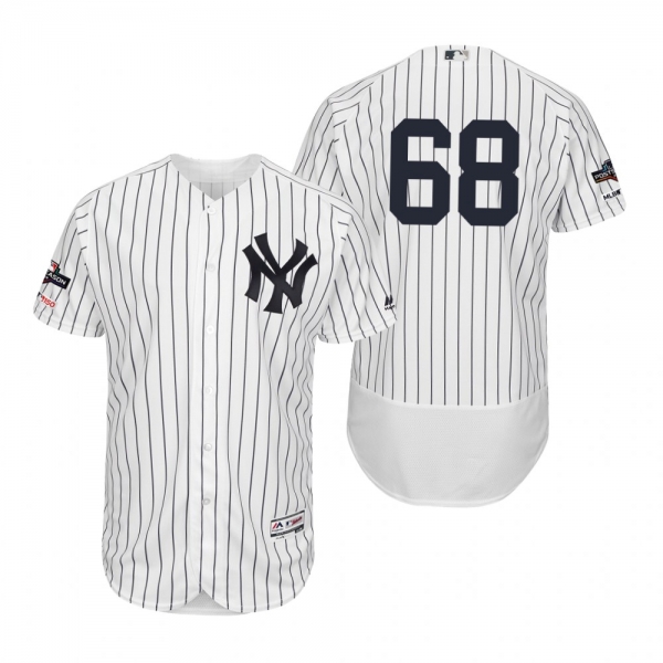 Dellin Betances New York Yankees White 2019 Postseason Flex Base Jersey