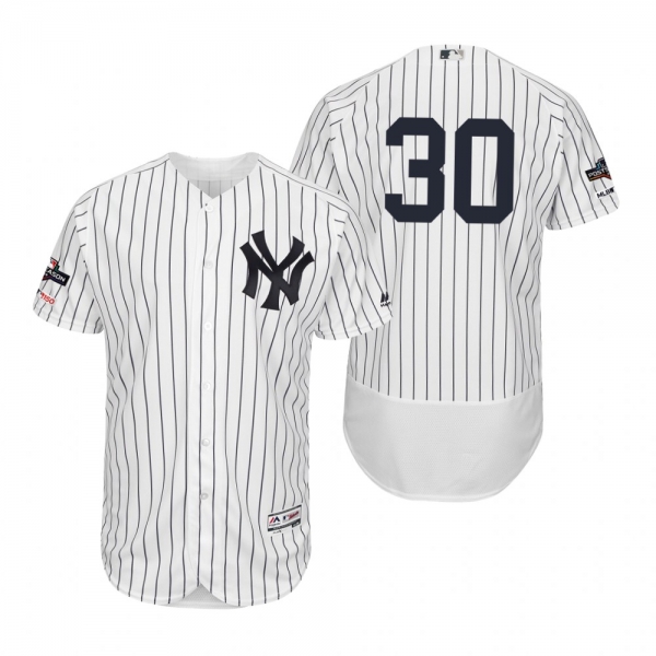 Edwin Encarnacion New York Yankees White 2019 Postseason Flex Base Jersey