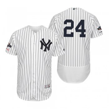 Gary Sanchez New York Yankees White 2019 Postseason Flex Base Jersey