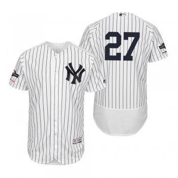 Giancarlo Stanton New York Yankees White 2019 Postseason Flex Base Jersey