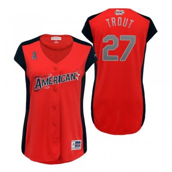 Women's American League Mike Trout 2019 MLB All-Star Game Workout Jersey