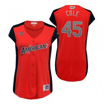 Women's American League Gerrit Cole 2019 MLB All-Star Game Workout Jersey