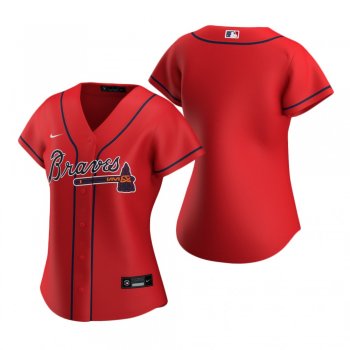 Women's Atlanta Braves Nike Red 2020 Replica Alternate Jersey