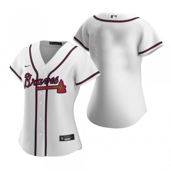 Women's Atlanta Braves Nike White 2020 Replica Home Jersey