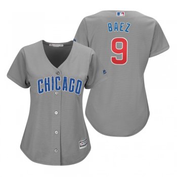 Javier Baez Chicago Cubs Gray Cool Base Jersey