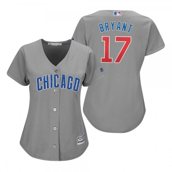 Kris Bryant Chicago Cubs Gray Cool Base Jersey