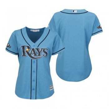 Women's Tampa Bay Rays Light Blue 2019 Postseason Cool Base Jersey