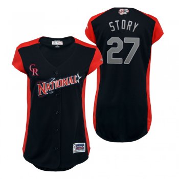 Women's National League Trevor Story Navy 2019 MLB All-Star Game Workout Jersey