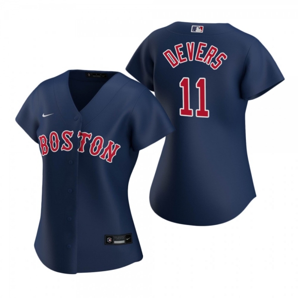 Women's Boston Red Sox Rafael Devers Nike Navy 2020 Replica Alternate Jersey