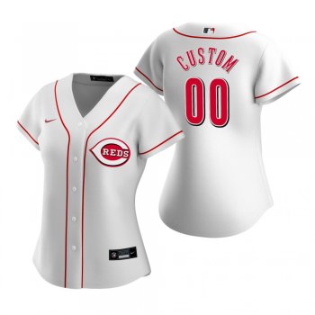 Women's Cincinnati Reds Custom Nike White 2020 Replica Home Jersey