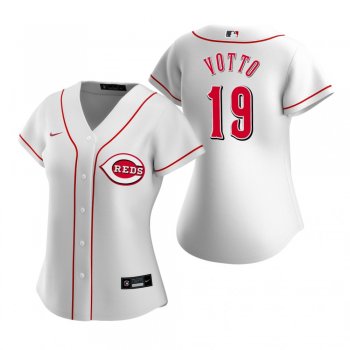 Women's Cincinnati Reds Joey Votto Nike White 2020 Replica Home Jersey