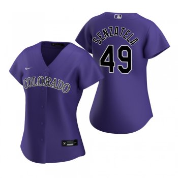 Women's Colorado Rockies Antonio Senzatela Nike Purple 2020 Replica Alternate Jersey