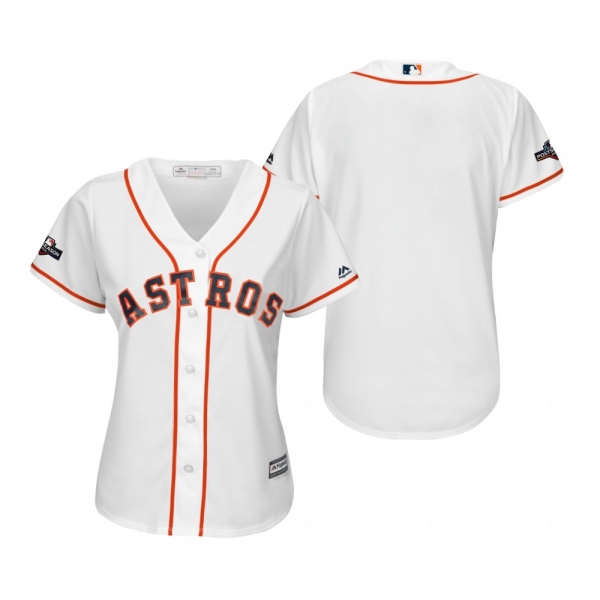 Women's Houston Astros White 2019 Postseason Cool Base Jersey